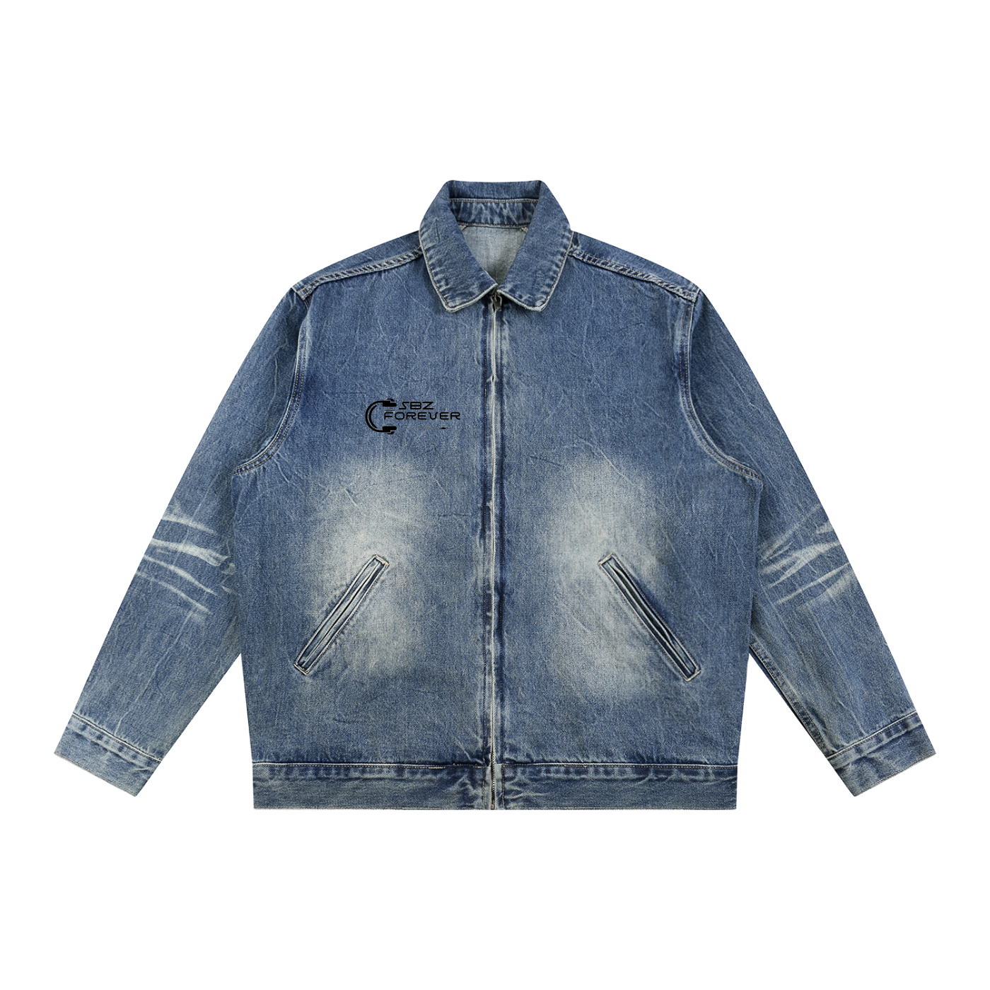 SBZ Forever - Men's - Zip Up Denim Jacket